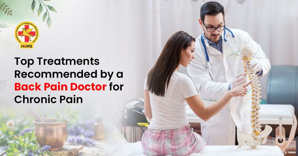 Expert back pain doctor providing treatment consultation