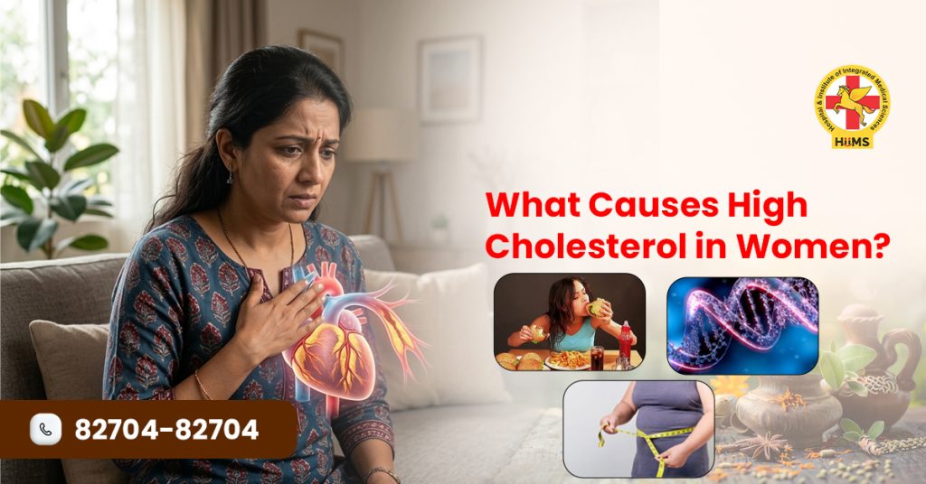 what causes high cholesterol in women