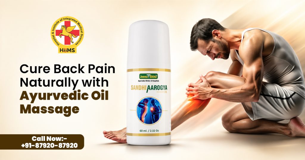 Natural back pain relief using Ayurvedic oil massage