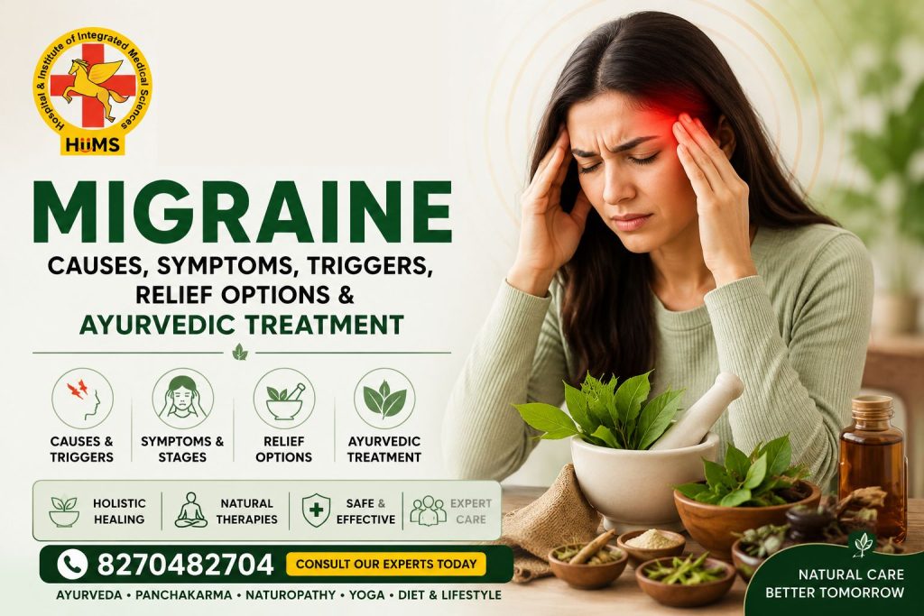 Migraine: Causes, Symptoms, Triggers, Relief Options & Ayurvedic Treatment