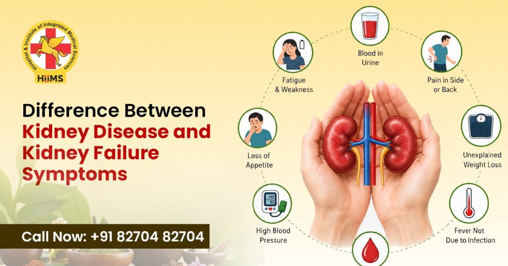 Kidney failure symptoms including swelling and fatigue signs