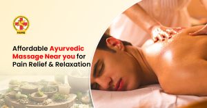Ayurvedic massage with warm herbal oil therapy
