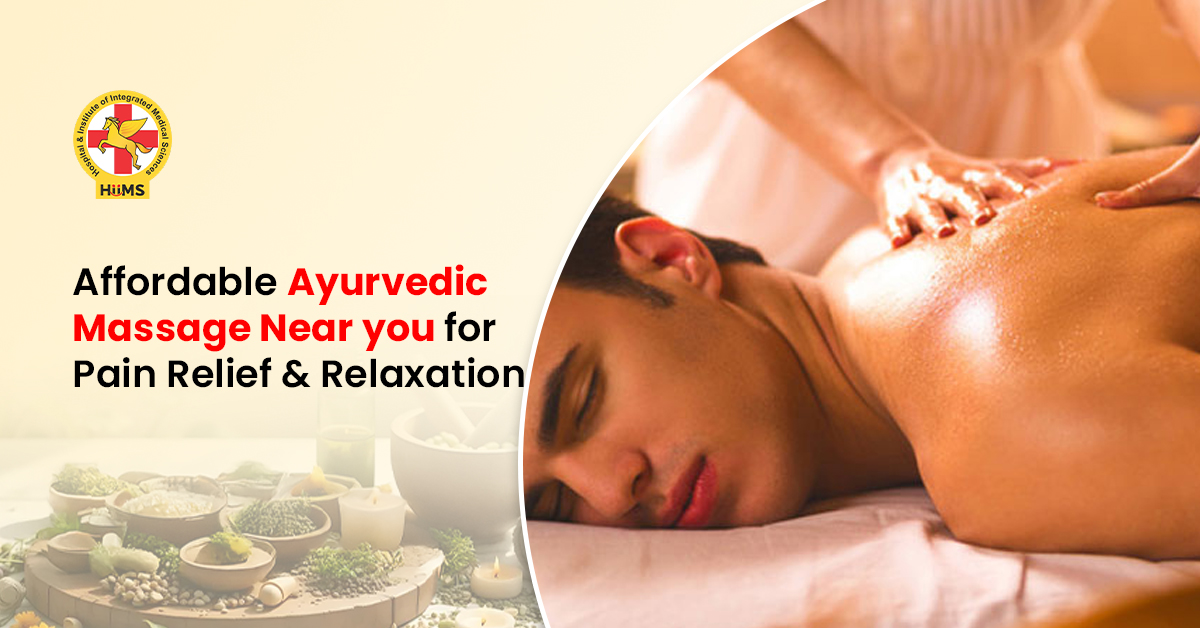 Ayurvedic massage with warm herbal oil therapy