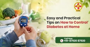 Person following a healthy lifestyle for diabetes management with balanced diet, exercise, and natural care