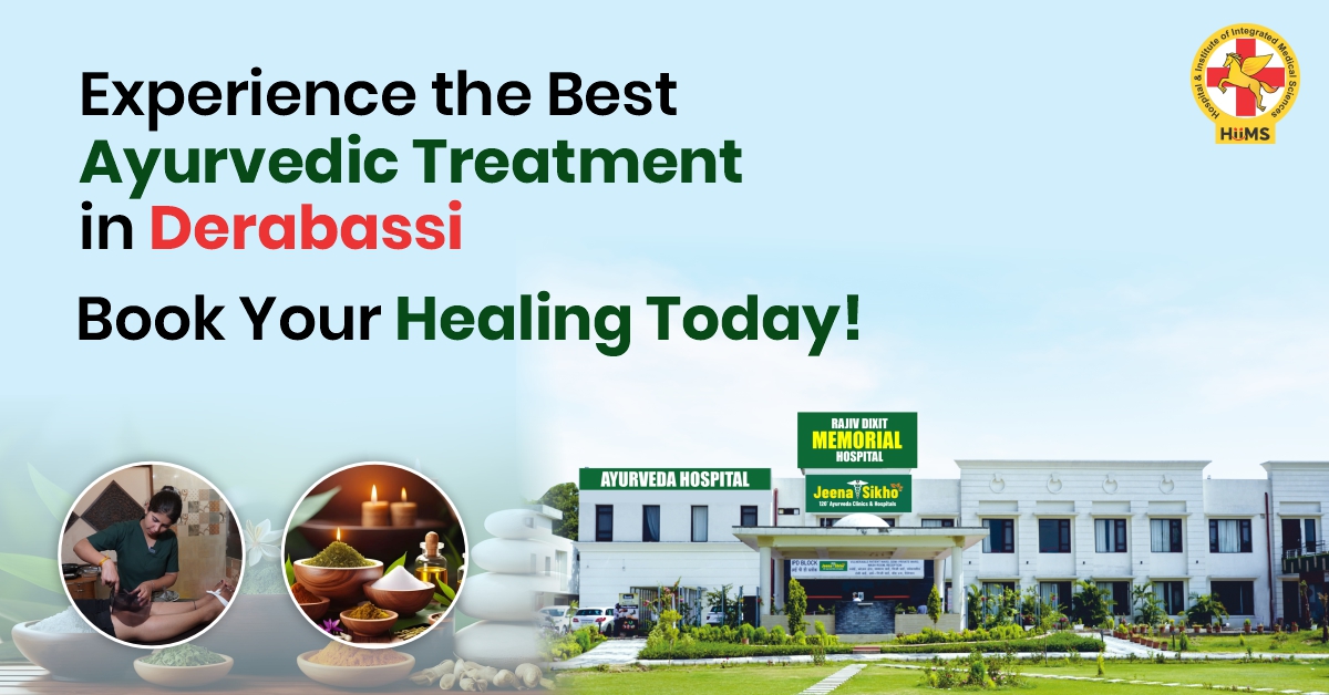 Ayurvedic doctor providing holistic treatment at HiiMS Hospital Derabassi for natural healing and wellness.