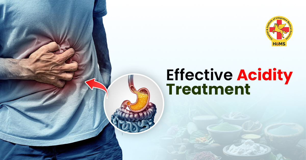 Patient receiving effective acidity treatment for fast relief from acid reflux