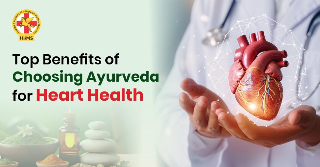 Ayurvedic doctor providing natural heart treatment at HIIMS Hospital Derabassi using traditional therapies for heart health.