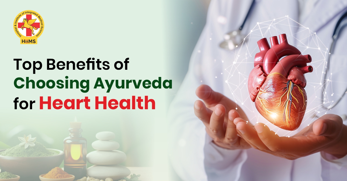 Ayurvedic doctor providing natural heart treatment at HIIMS Hospital Derabassi using traditional therapies for heart health.
