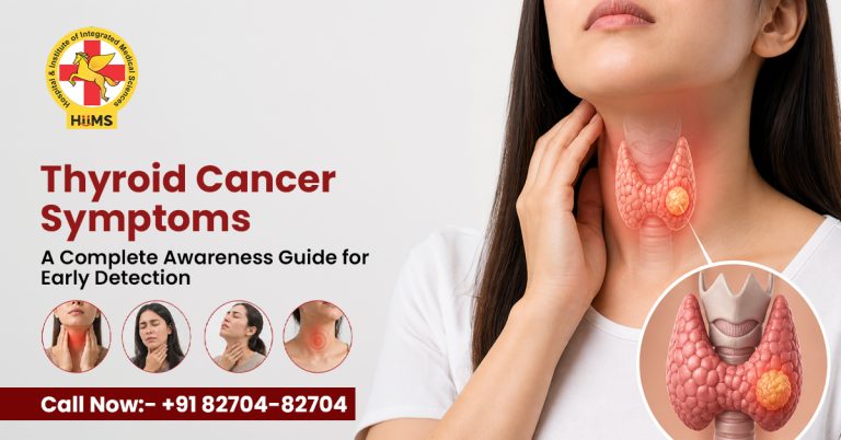 Thyroid cancer symptoms showing neck lump and swelling