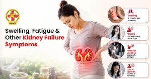 Patient experiencing kidney failure symptoms and fluid retention