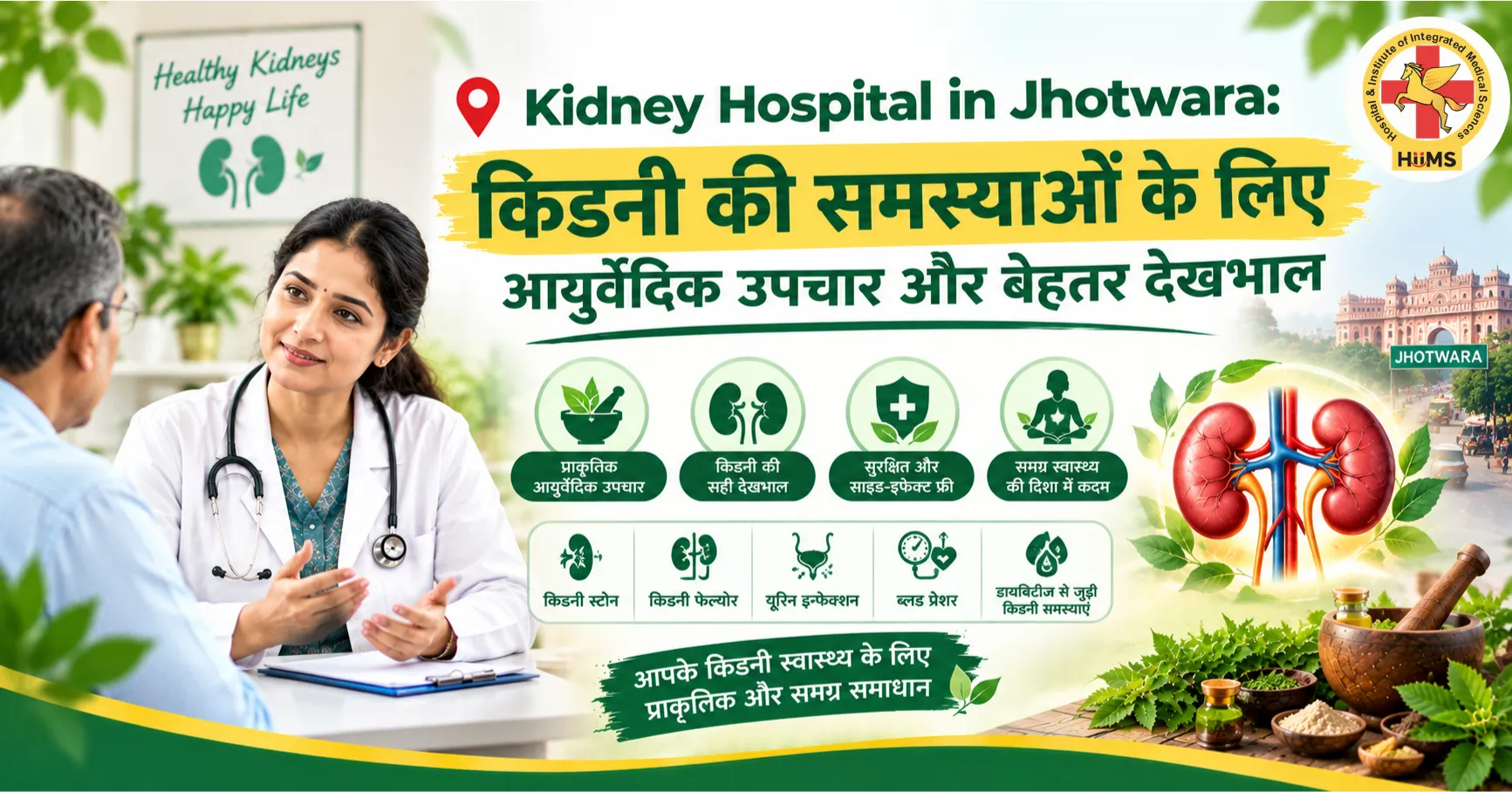 Kidney Hospital in Jhotwara आयुर्वेदिक उपचार और देखभाल