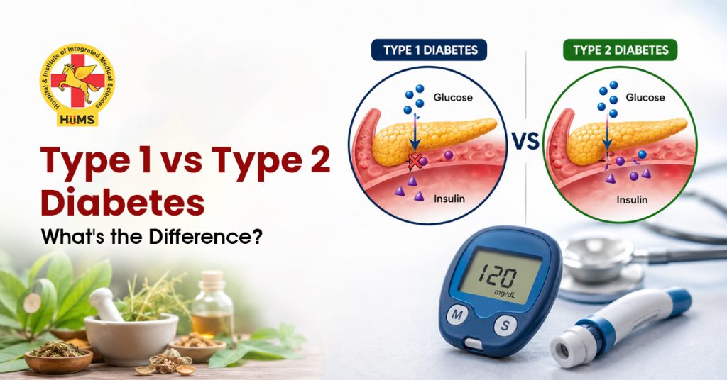 Type 1 vs Type 2 diabetes