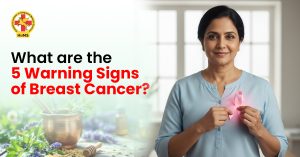 What are the 5 warning signs of breast cancer