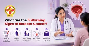 What are the 5 warning signs of bladder cancer