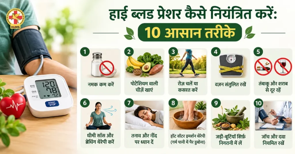 high bp kam krne k aasan tarike