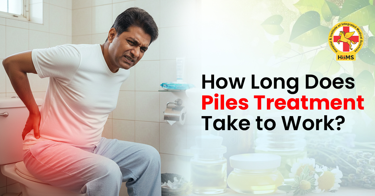 Piles treatment illustration showing causes and symptoms