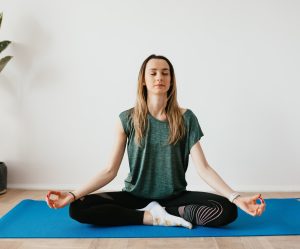 Sukhasana with Slow Breathing 